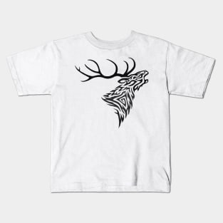 Roaring Stag Tribal Kids T-Shirt